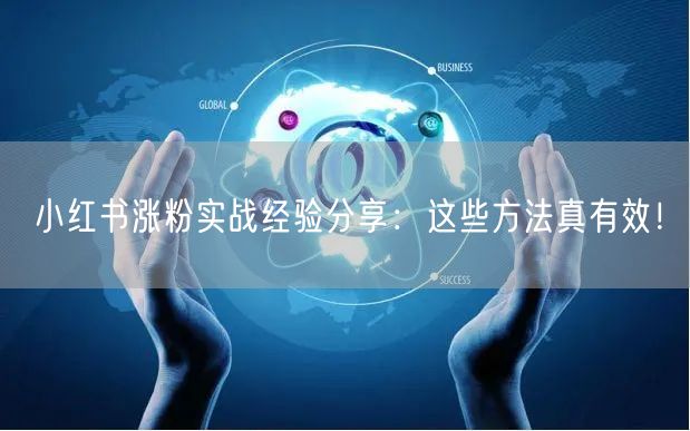 小红书涨粉实战经验分享：这些方法真有效！