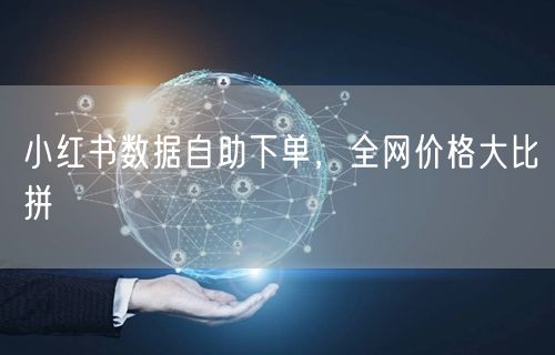 小红书数据自助下单,全网价格大比拼